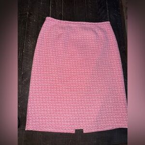 Tahari Pink Tweed Pencil Skirt